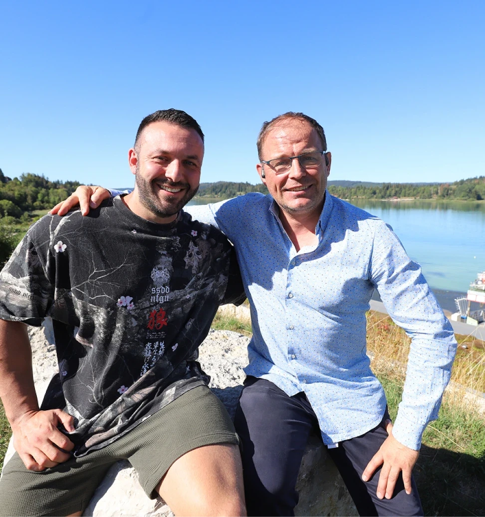 Samuel Jacquet et Romain Clavien, fondateurs de Two Sources et du projet Lux Feate